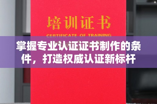 龙井掌握专业认证证书制作的条件，打造权威认证新标杆